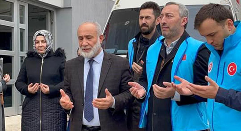 Manevi destek ekibi deprem bölgesine hareket etti