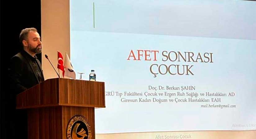 Afetler, travmalar ve psikolojik destek semineri verildi