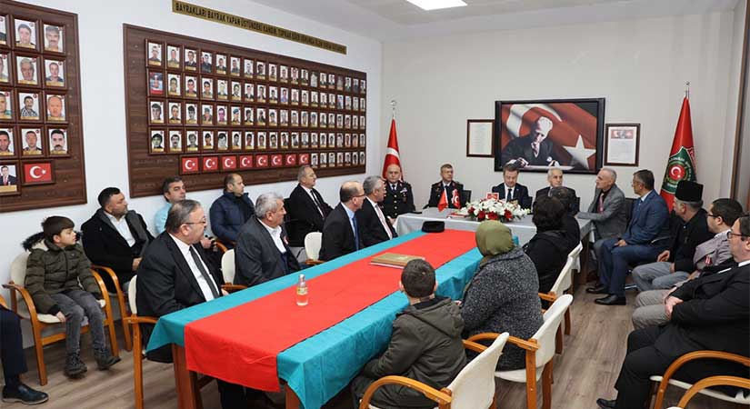 Şehit aileleri ve gazilerle derneği ziyaret edildi