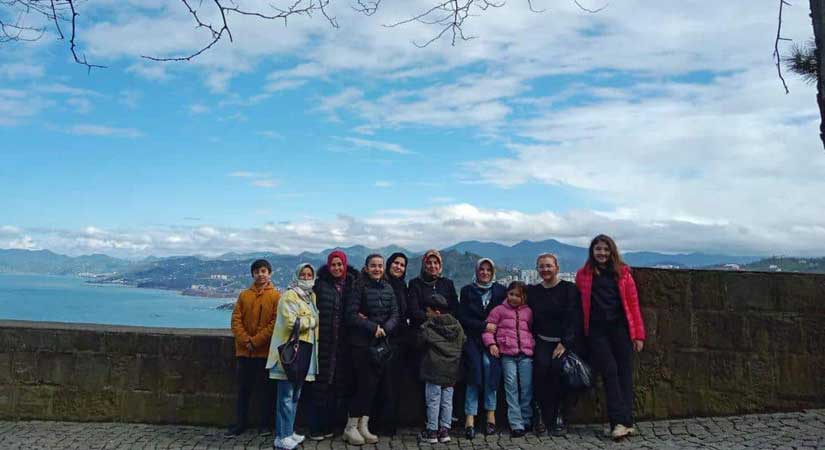 Giresun’u gezip, alışveriş yaptılar