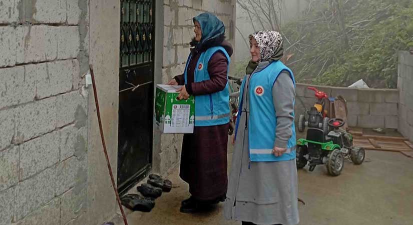 İhtiyaç sahibi ailelere Ramazan yardımı