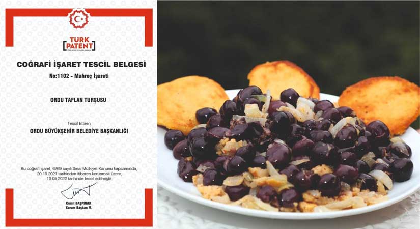 Taflan tuzlusundan burmaya Ordu’da tescilli