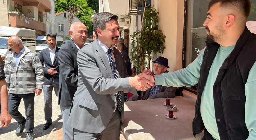 Milletvekili Konal’dan Duroğluna teşekkür ziyareti