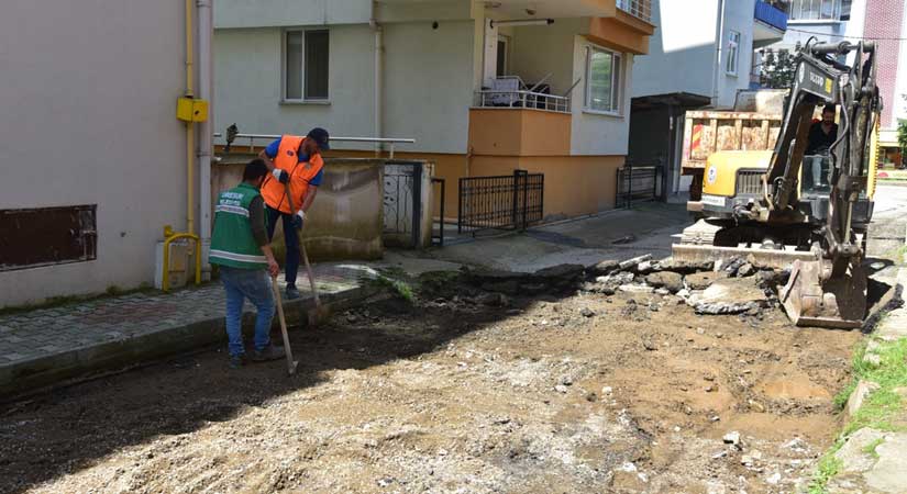 Giresun Belediyesinden hizmet için durmak yok