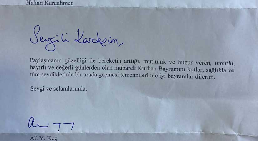Giresunspor’a Hakan Karaahmet adına bayram mesajı gönderdi