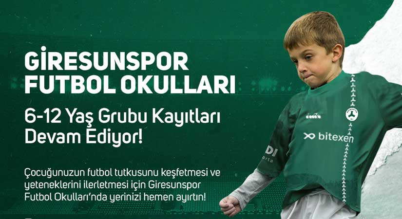 Giresunspor Futbol Okulu başlıyor!