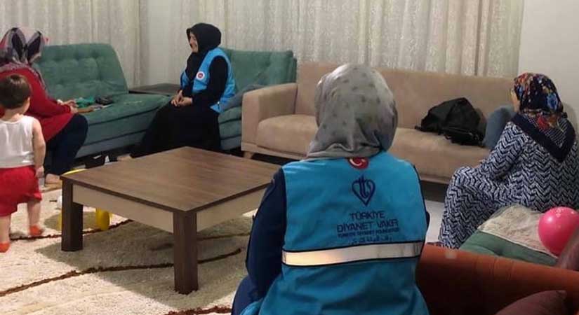 Depremden etkilenen aileler unutulmadı 