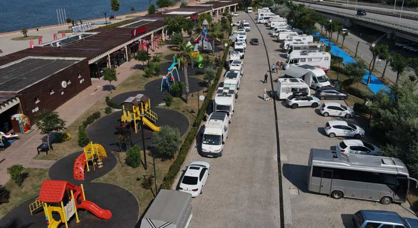 Karavan tutkunlarının uğrak yeri Giresun oldu