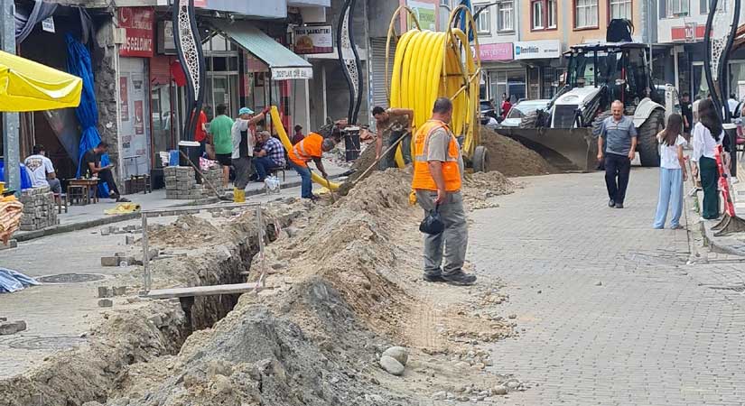 Doğalgaz çalışması son hız sürüyor