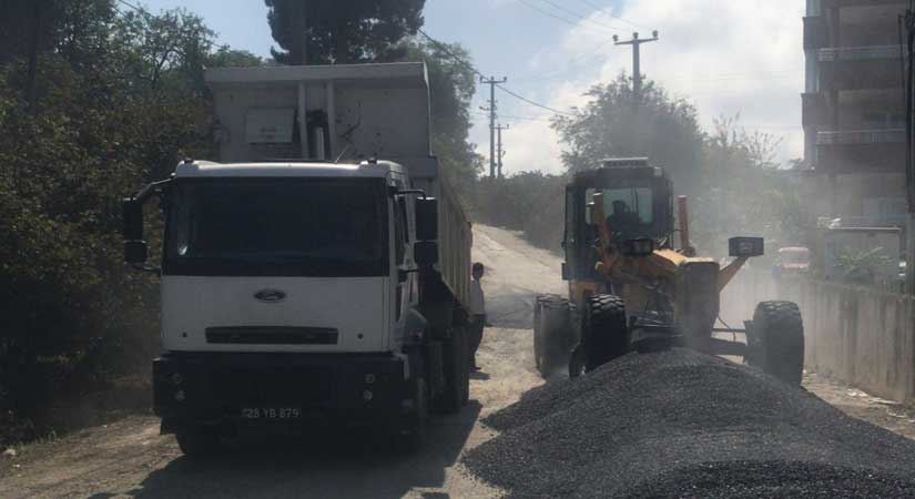 Mahalle yolları asfaltlanıyor