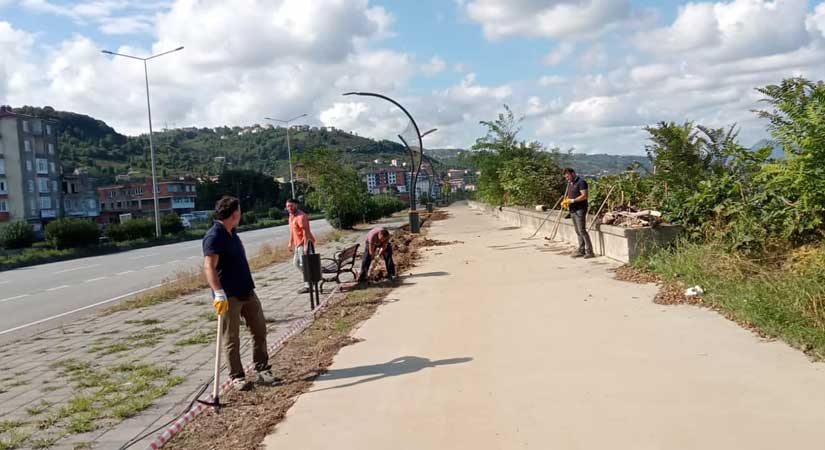 Eynesil sahil geçişi ışıl ışıl olacak