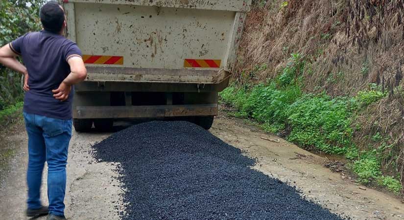 Grup yolları asfaltlanıyor