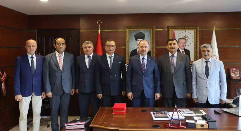 Kamu-Sen heyeti Serdengeçti’ye görevinde başarılar diledi