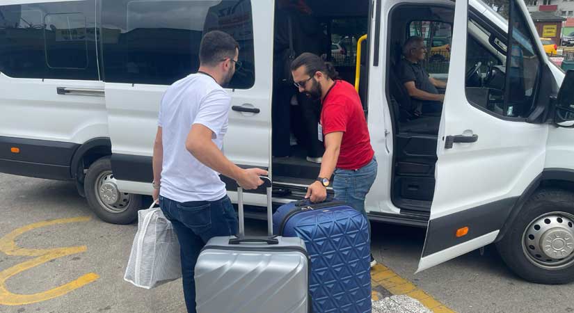 Giresun Belediyesi öğrencileri karşılıyor