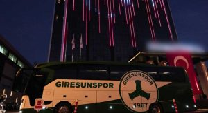 Giresunspor Tokat maçı için yola çıkıyor