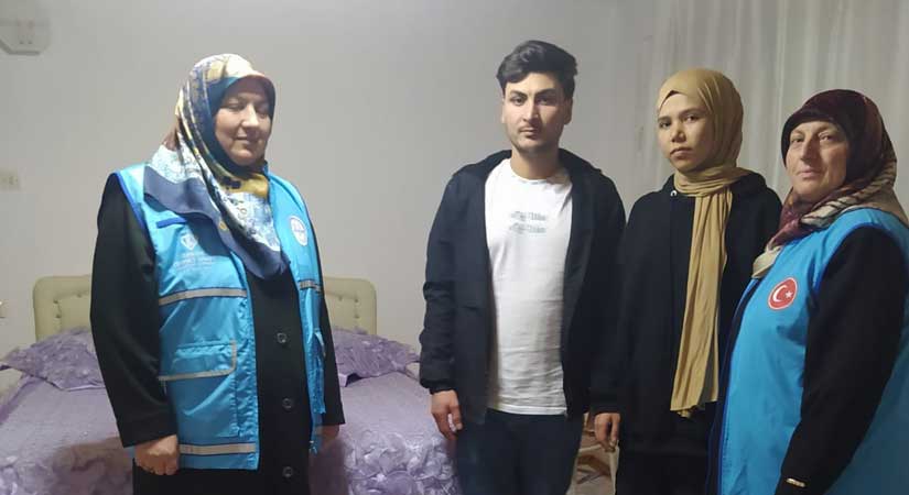 TDV Espiye Şubesi yeni evlenen aileye ev kurdu