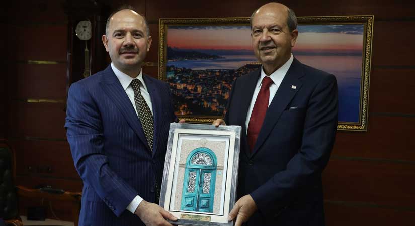 KKTC Cumhurbaşkanı Tatar’dan Serdengeçti’ye ziyaret