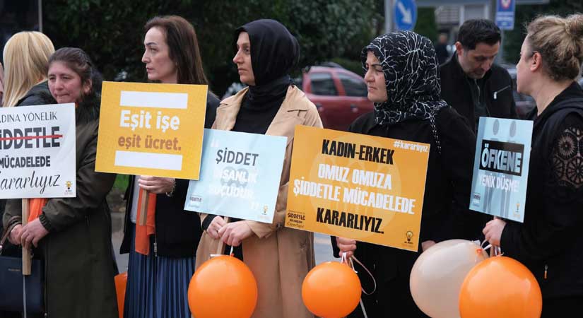 Kadına yönelik şiddete ‘hayır’ dediler