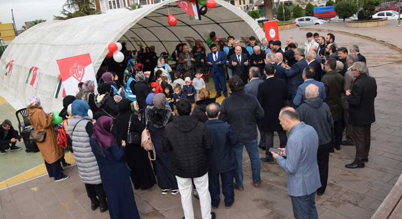 Giresun Filistin halkının yanında 