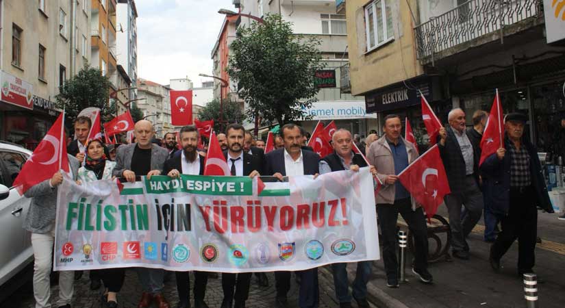 Espiye’de İsrail kınandı!