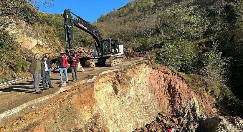 Karadere çalışmaları yerinde inceledi