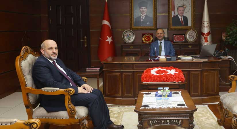 Giresun Valisi Serdengeçti, Müftü Kılıçbay’ı kabul etti  