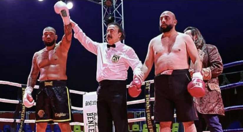 Keşaplı hemşerimiz ringde fırtına estiriyor