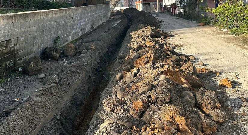 Espiye’de doğalgaz çalışmalarına devam
