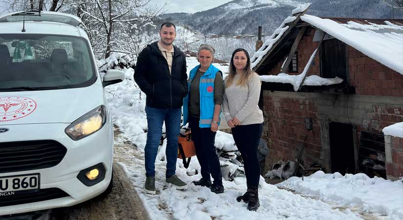 Evde sağlık ekibi, ‘kar-kış’ demiyor