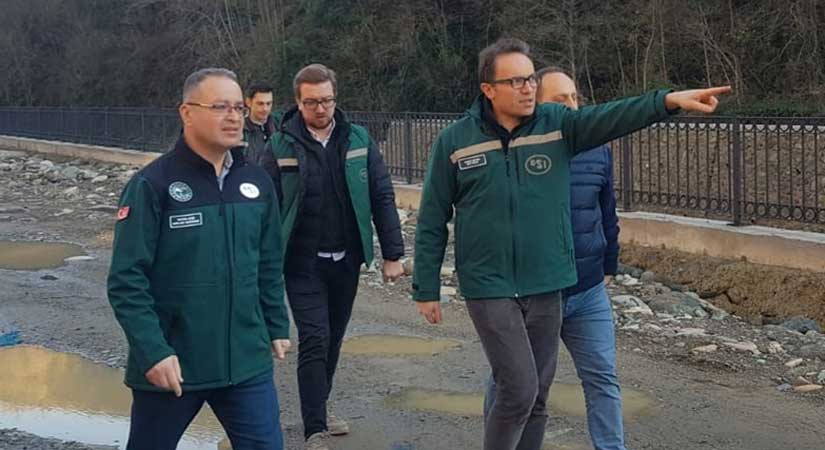 Taşkın koruma inşaatları sürüyor