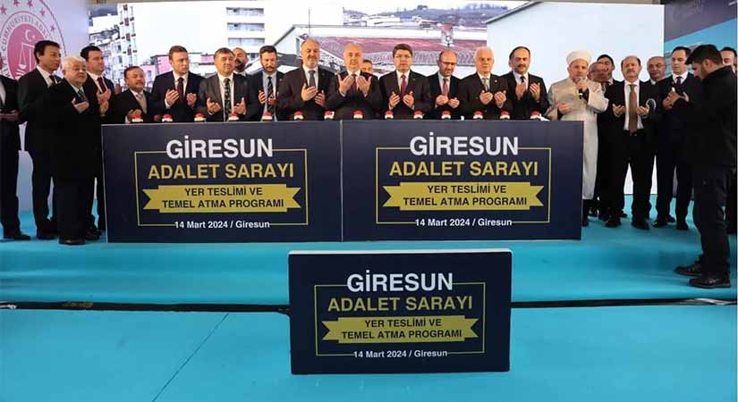Giresun Adalet Sarayının temeli atıldı