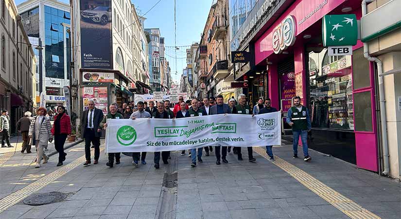 Yeşilay’dan, bağımlılıkla mücadele yürüyüşü