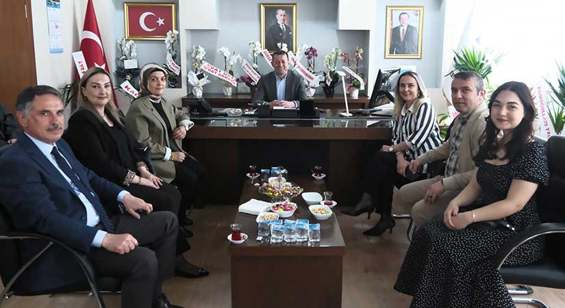 Belediye de bayramlaşma töreni yapıldı