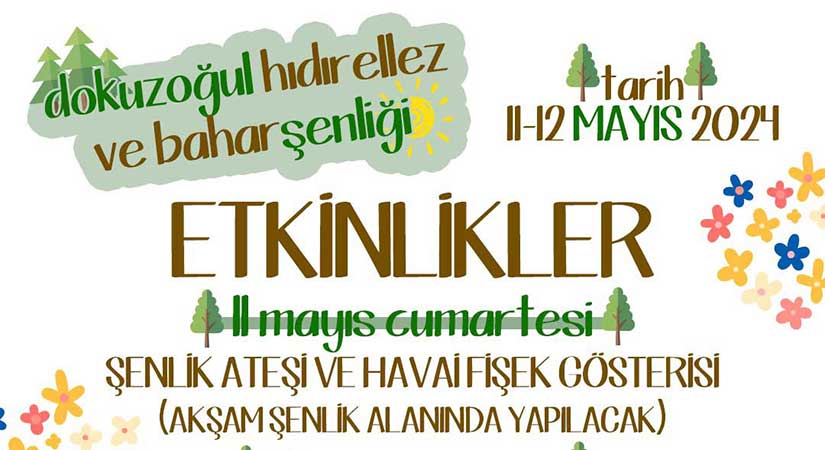 Dokuzoğul Bahar Şenliği Yapılacak