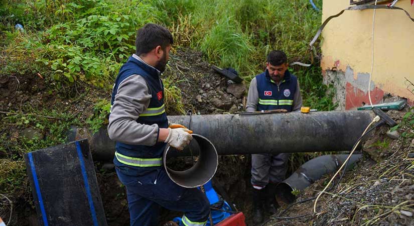 Gaziler Mahallesi’nde kanalizasyon yenileme çalışması
