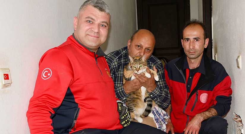 CHP’li başkan, Ak Partili başkanın kedisini kurtardı!