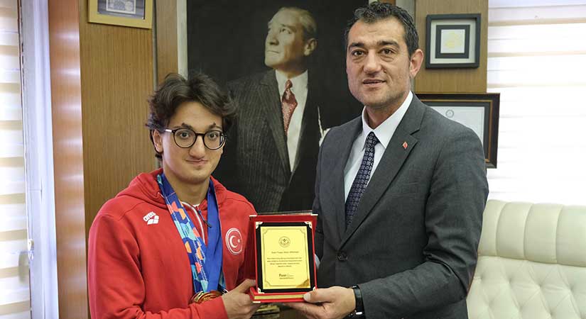 Avrupa Şampiyonu Yaraman Köse’yi ziyaret etti