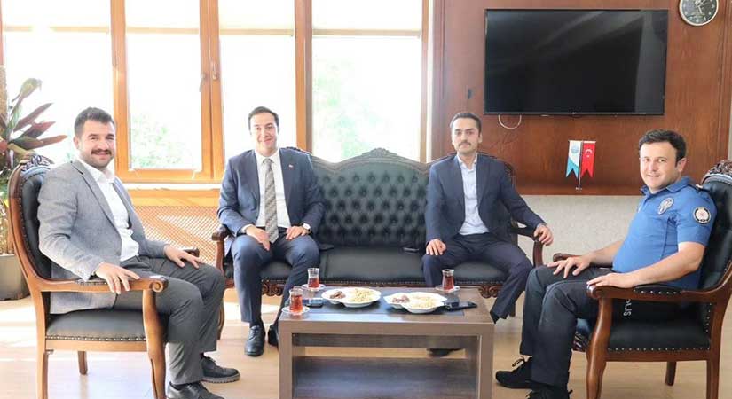 Başkan Ayyıldız’ın konukları vardı!