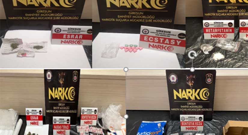 Giresun’da büyük narkotik operasyonu
