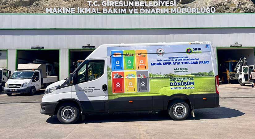 Giresun Belediyesi’ne sıfır atık için yeni hibe araç