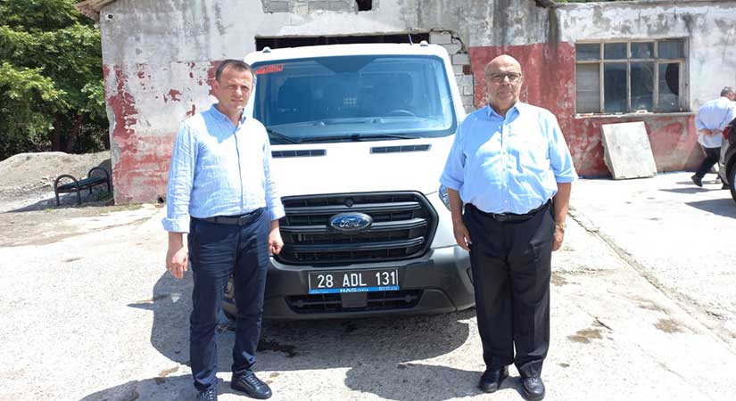 Günaydın’dan Keşap belediyesine yeni araç hibesi