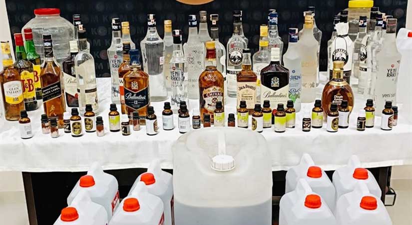 Espiye’de sahte içki operasyonu