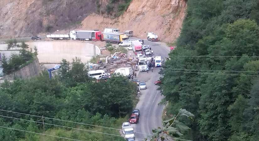 Üçtepe Beldesinde Korkutan Kaza