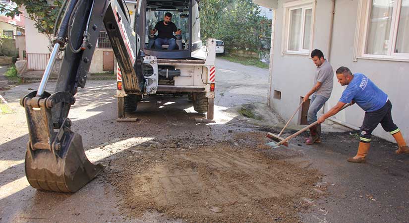 Belediye üstyapı çalışmalarına hız kesmeden devam ediyor