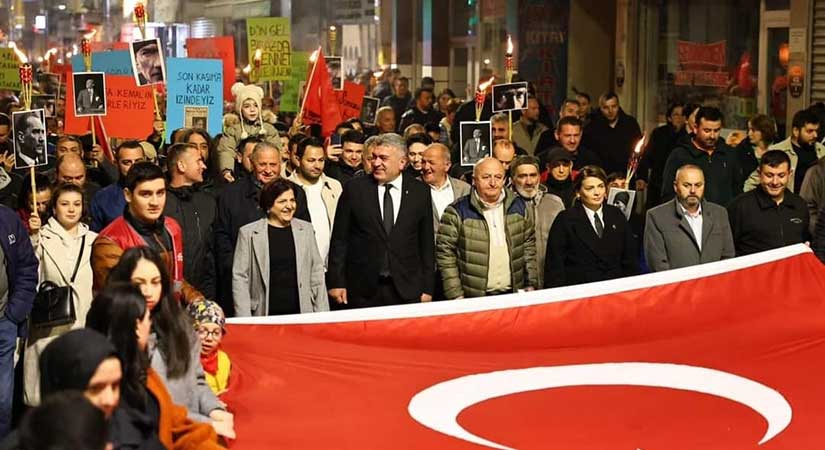 Bulancak’ta Ata’ya saygı yürüyüşü