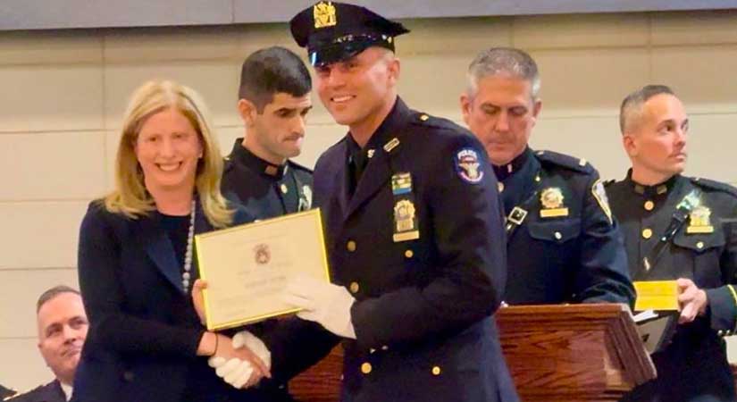 Yağlıdere’nin gururu Egemen Aydın, NYPD’de dedektif oldu