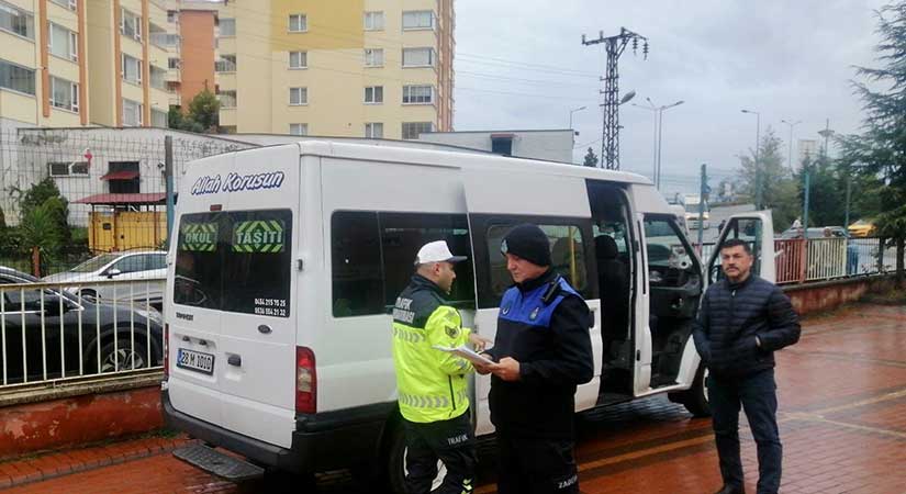Giresun’da okul servisleri mercek altında