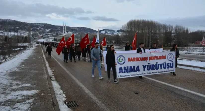 110.yıl dönümünde Sarıkamış şehitlerine vefa