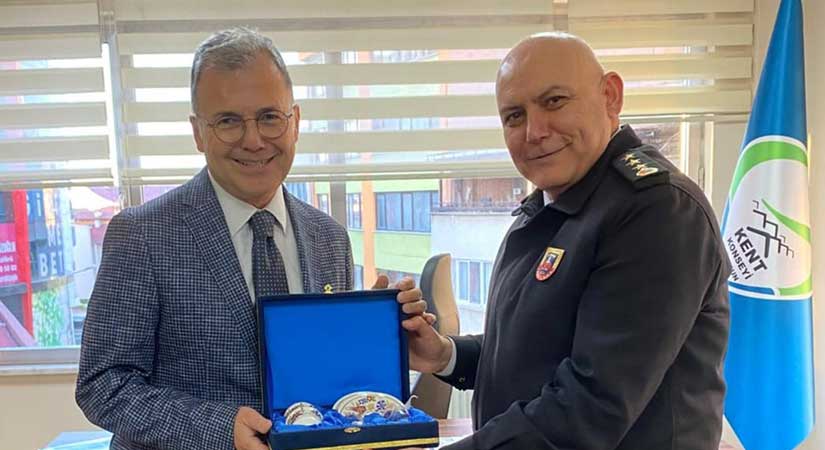 Albay Özer’den, Başkan Feridunoğlu’na ziyaret