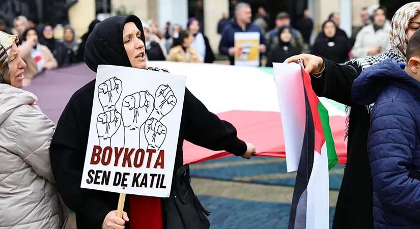 Bulancak’ta Filistin’e destek mitingi